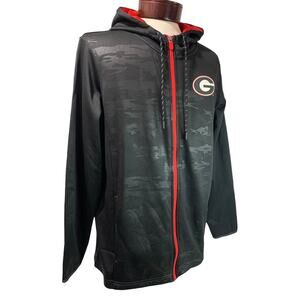 Large Fanatics Mens New Georgia Bulldogs Full Zip Hoodie Jacket